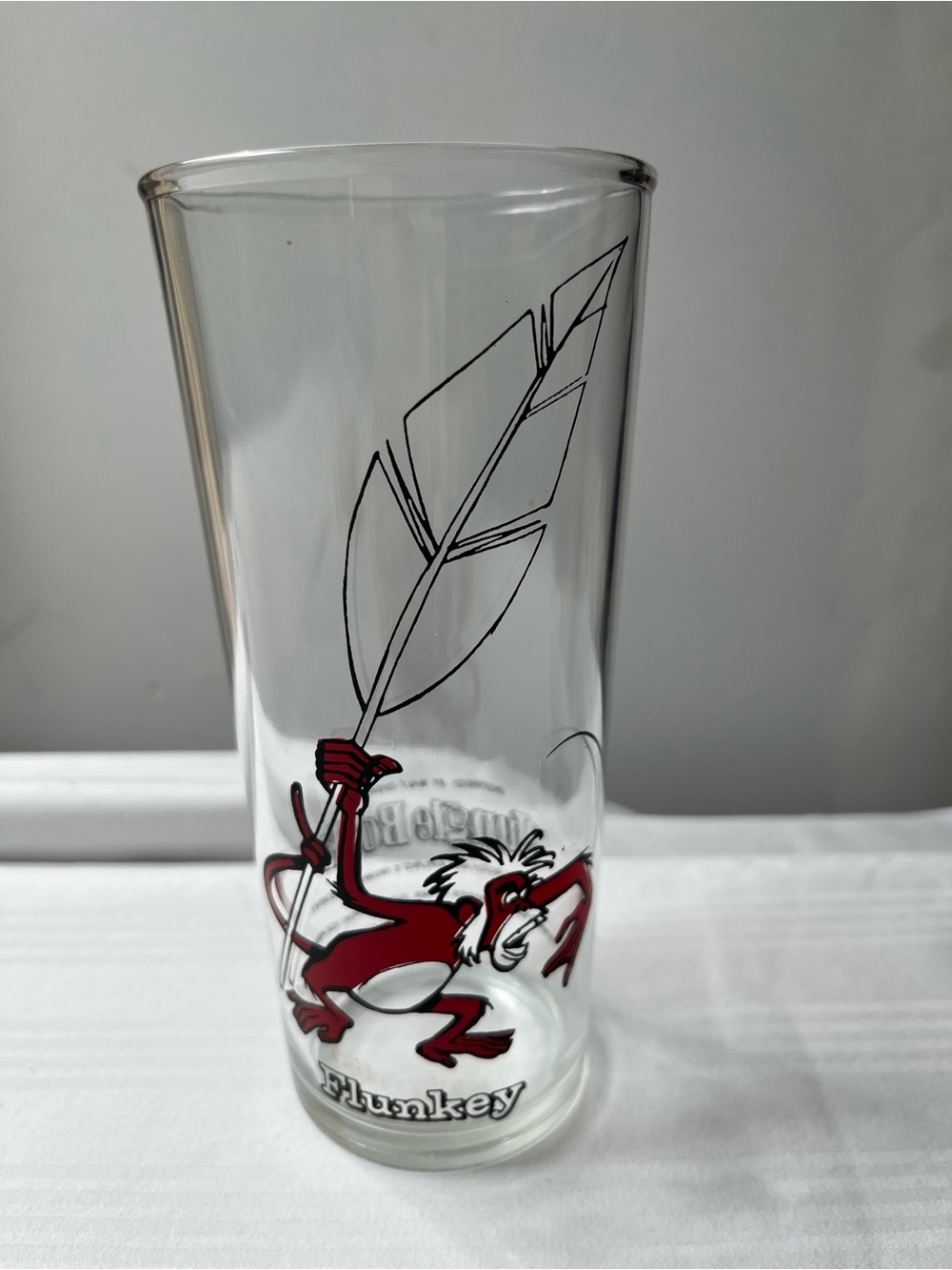 Mint vintage (1966) Walt Disney Jungle Book Flunkey Collector Glass #5 of 6